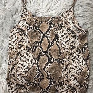 Snakeskin tank top